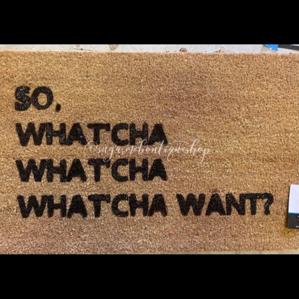 Beastie boys inspired door mat